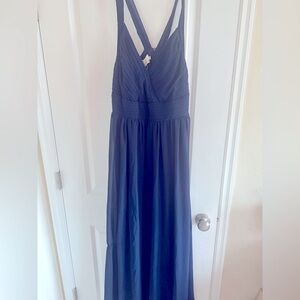 Navy long dress. XL.